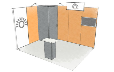PANORAMIC Messetand: Modular, einfach aufzubauen