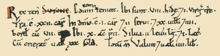 The Sutton entry in the Domesday Book, from Open Domesday reusable under Creative Commons licence Attribution-ShareAlike 3.0 Unported (CC BY-SA 3.0). See Acknowledgements.