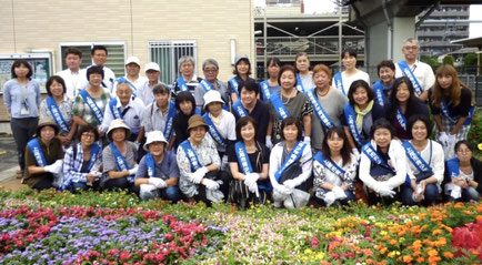 環境浄化・啓蒙活動後に集合