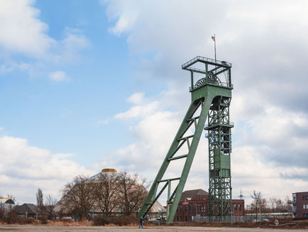 Fördergerüst der Zeche Osterfeld Paul-Reusch-Schacht in Oberhausen im Ruhrgebiet