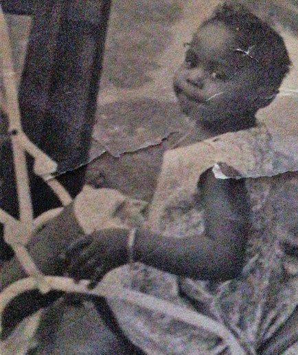 Photo of Sandra as a toddler