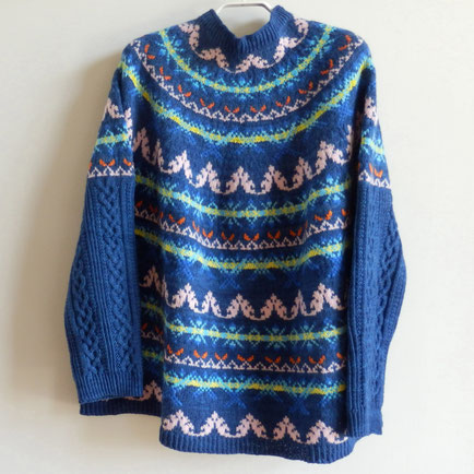 Merino 300 bunte wolle handgefärbt Pullover