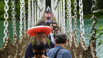Bild: Hängebrücke auf der Sentosa Insel