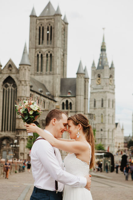 Gentse fotograaf uit Gent trouwen bruiloft koppelsessie