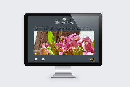 Webdesign von dickesdesign für Blumen Bijou Hinterkappelen