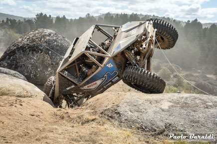 Rob Butler (GB) in azione nella Dinosaur Eggs