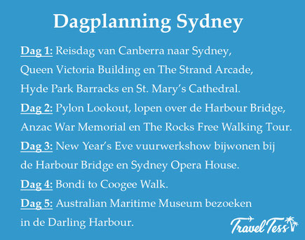 Dagplanning Sydney