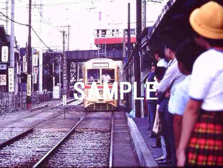 路面電車　東京都電  王子線　1970年代1昭和 鉄道写真  カラー写真 ネットオークション  デジタル画像　旧型電車 通販
