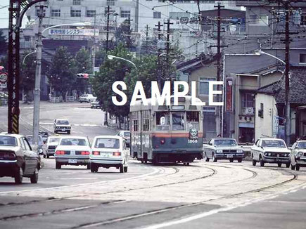 路面電車　京都市電　1970年代1昭和 鉄道写真  カラー写真 ネットオークション  デジタル画像　旧型電車　廃線