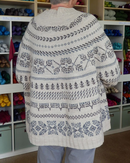 Merino 300 bunte wolle handgefärbt Pullover