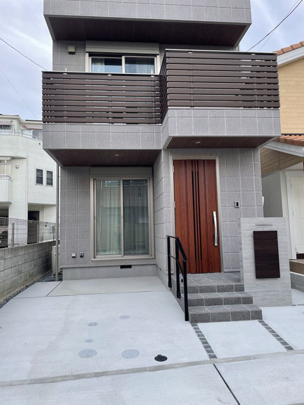 広島市東区　新築外構