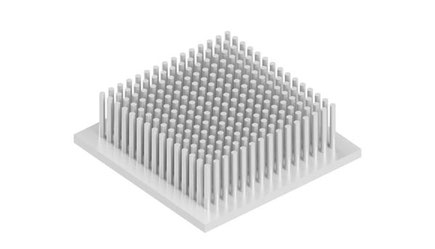 ICK S 98 x 98 x 30  | Al99.5 | 角型ピンフィンヒートシンク | Fischer Elektronik