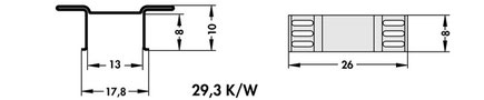 FK 244 08 D2 PAK Fischer 表面実装用ヒートシンク