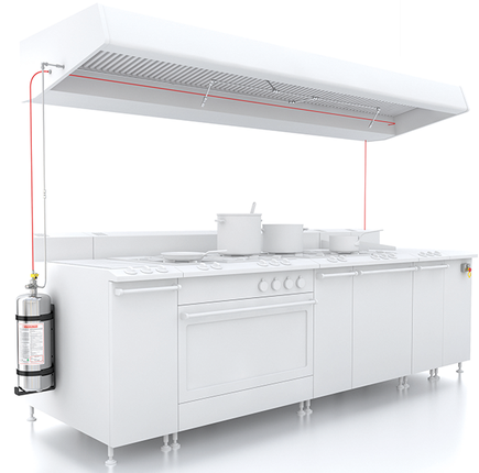 Systeme Protection Feu De Cuisine Systeme D Extinction Automatique Par Gaz Pour Les Armoires Electrique Les Hottes De Cuisine Les Salles Serveurs