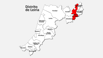 Localização do concelho de Figueiró dos Vinhos no distrito de Leiria