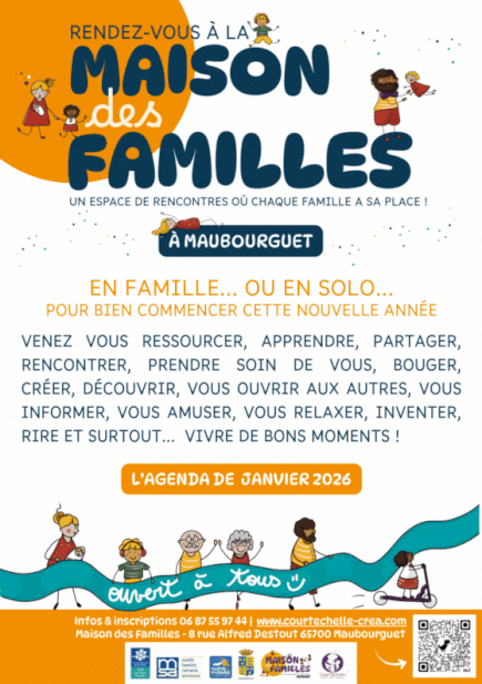 programme janvier 2026 Maison des Familles Maubourguet 65