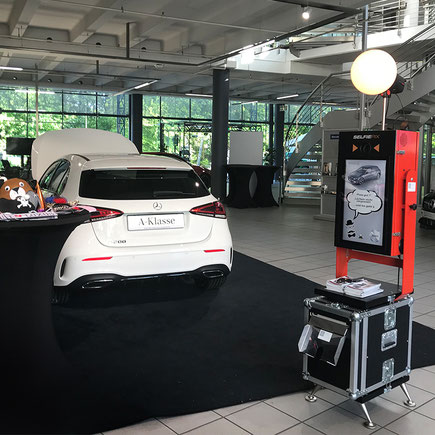 Fotobox bei der Präsentation der A-Klasse Mercedes Benz