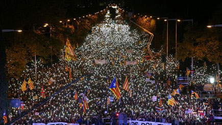 Manifestació "Llibertat presos polítics" 11 de novembre 2017