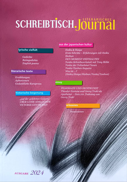 S.A.M. Wolf Schreibtisch Literarisches Journal Simone A. Müller Wort Buch Kunst