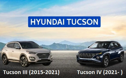 Hyundai Tucson 3 vs hyundai Tucson 4 - Vente de plage arriere neuve pour Hyundai Tucson