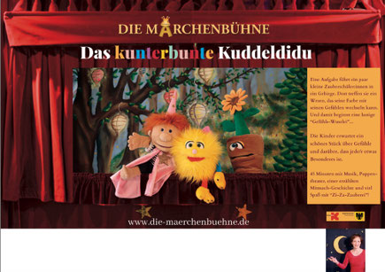 Die Märchenbühne Dortmund / Plakat Das kunterbunte Kuddeldidu