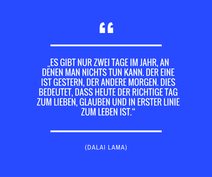 Lebe im Hier und Jetzt