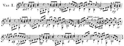 M. Giuliani: Six Variations. Oeuvre 2. Wien 1807.