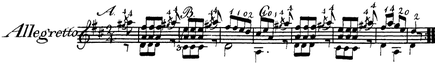J. J. Staehlin: Anleitung zum Guitarrespiel. 1811. S. 36.