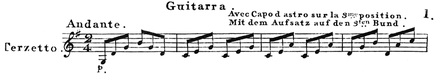 L. von Call: Terzetto pour Violon, Alto & Guitarre avec Capo d'astro. Oeuvre 106. S. 1.