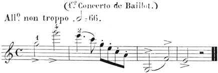 P. Baillot: L'Art du Violon. 1835. S. 71.