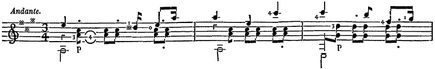 D. Aguado: Nuevo Método para Guitarra. 1843. Parte II Secc. 1. S. 51.