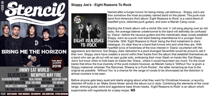 Sloppy Joe's Review - Stencil Magazine 2016