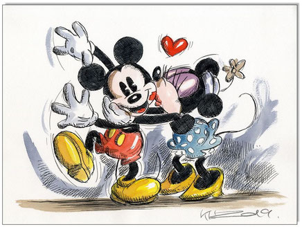 Mickey & Minnie in love V