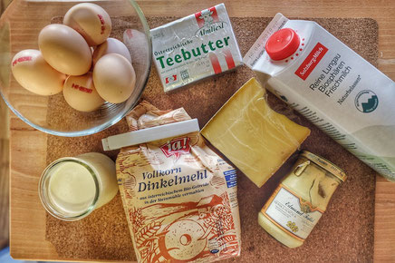 Ingredients for Comté Soufflé
