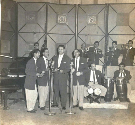 Conjunto Casino - Cantan: Alberto Díaz, Fernando Álvarez, Roberto Espí y Alberto Ruiz - 1957.