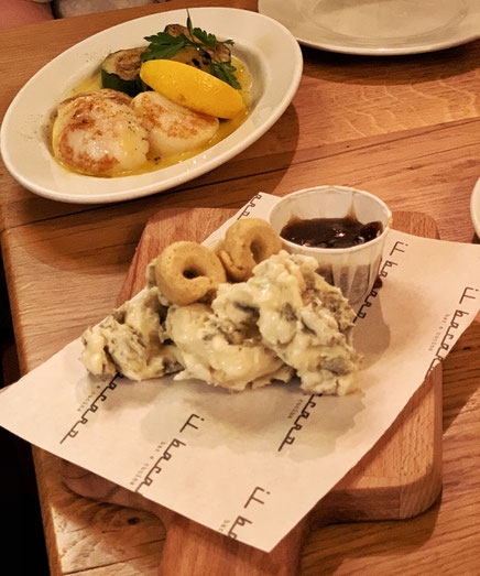 Coquilles & gorgonzola