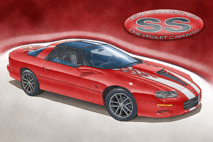 2002 Camaro SS 35th anniversary owner art print