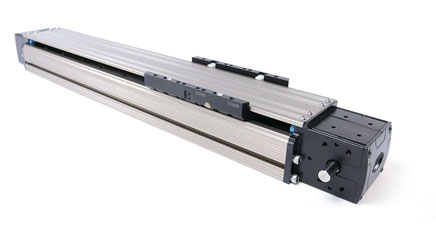Compact Linear Guideway Slider Belt Drive Rail Semi covered