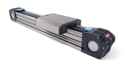 Linear guide motion rail belt driven