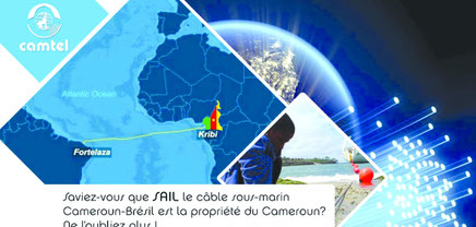 Câble sous-marin à fibre optique Brésil-Cameroun