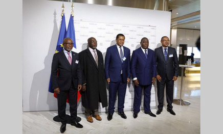 La Delegation de la Cemac à la table-ronde de Paris