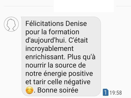 Atelier auto hypnose Témoignage ABC Hypnose Troyes Denise Prugnot
