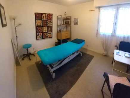 Salle pour les consultations en ostéopathie et médecine chinoise traditionnelle