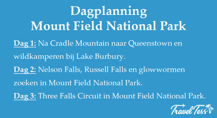 Dagplanning Mount Field National Park