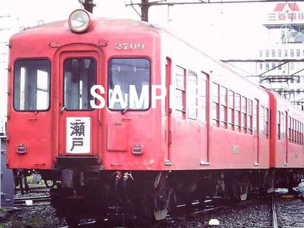 名古屋鉄道 瀬戸線　600V  1970年代　昭和 鉄道写真　ネットオークション　通販 デジタル画像  鉄道車両 電車