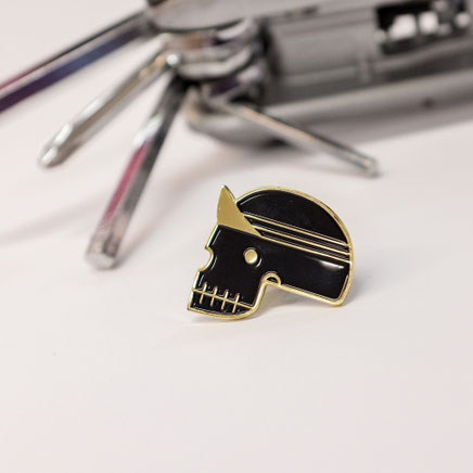 Enamel Cyclist Pin