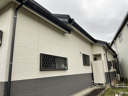 岩槻区の戸建住宅、外壁塗装工事前の写真
