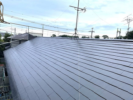 さいたま市の集合住宅、屋根塗装工事完成後の写真