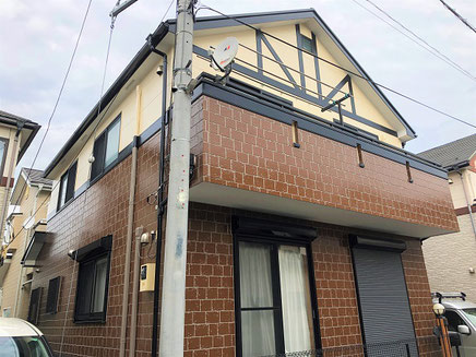 さいたま市の戸建住宅、外壁塗装工事完成後の写真