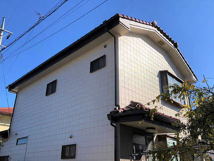さいたま市の戸建住宅、外壁塗装工事完成後の写真